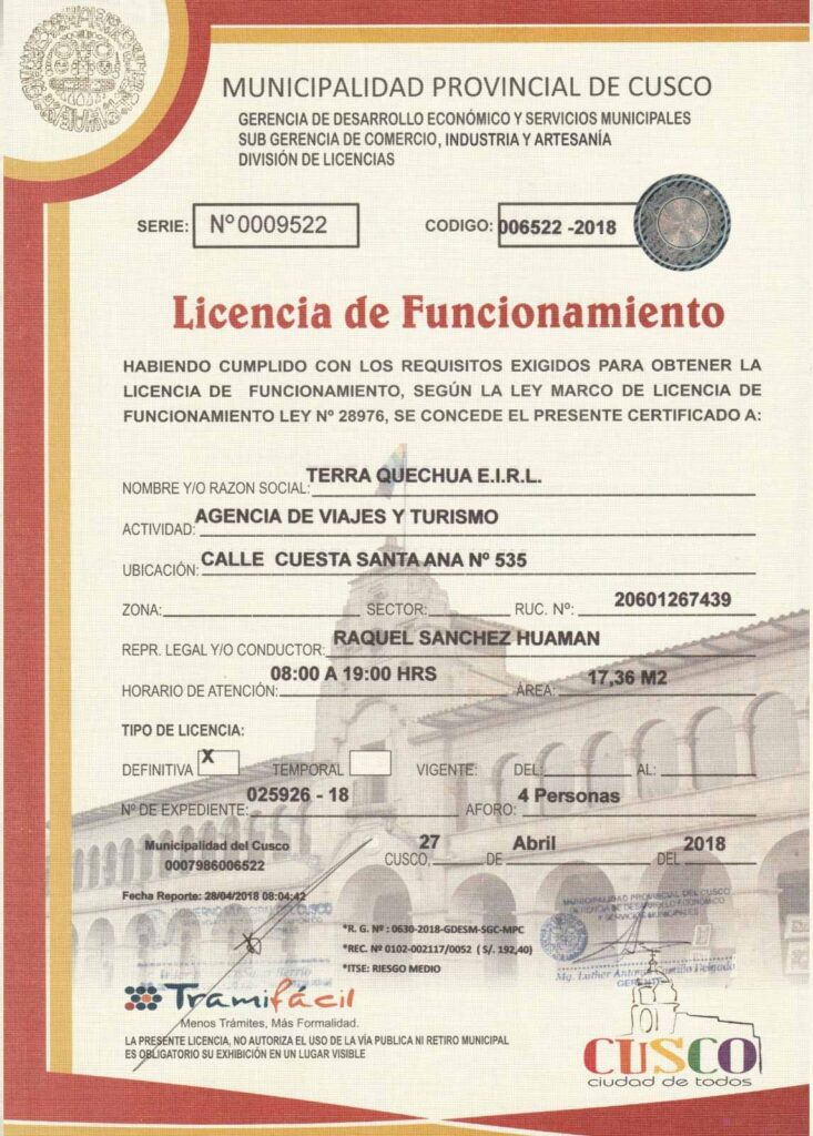 licencia de funcionamiento 1